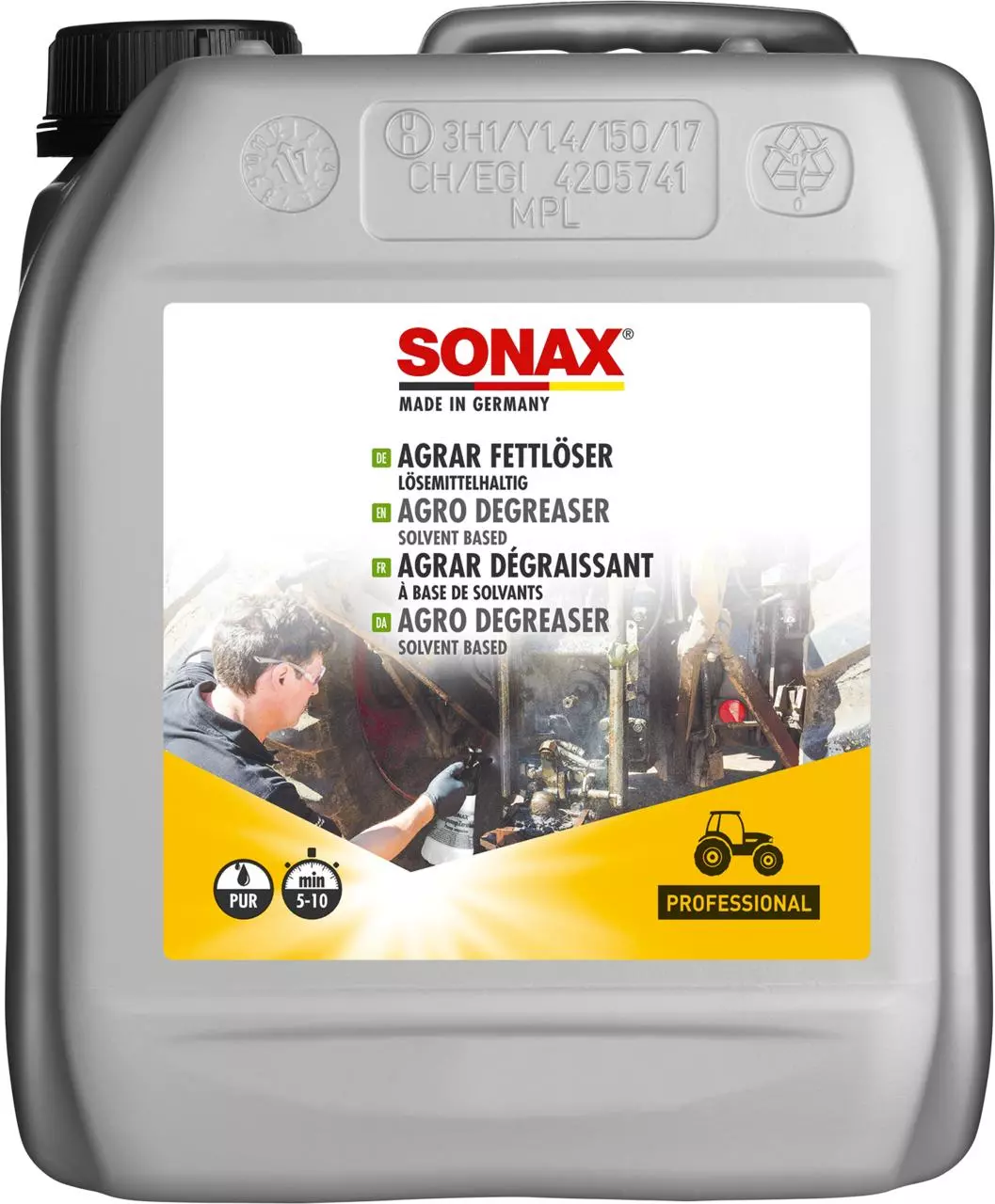 Sonax AGRAR Fettlöser lösemittelhaltig - 5 l Sonax AGRAR Fettlöser lösemittelhaltig - 5 l