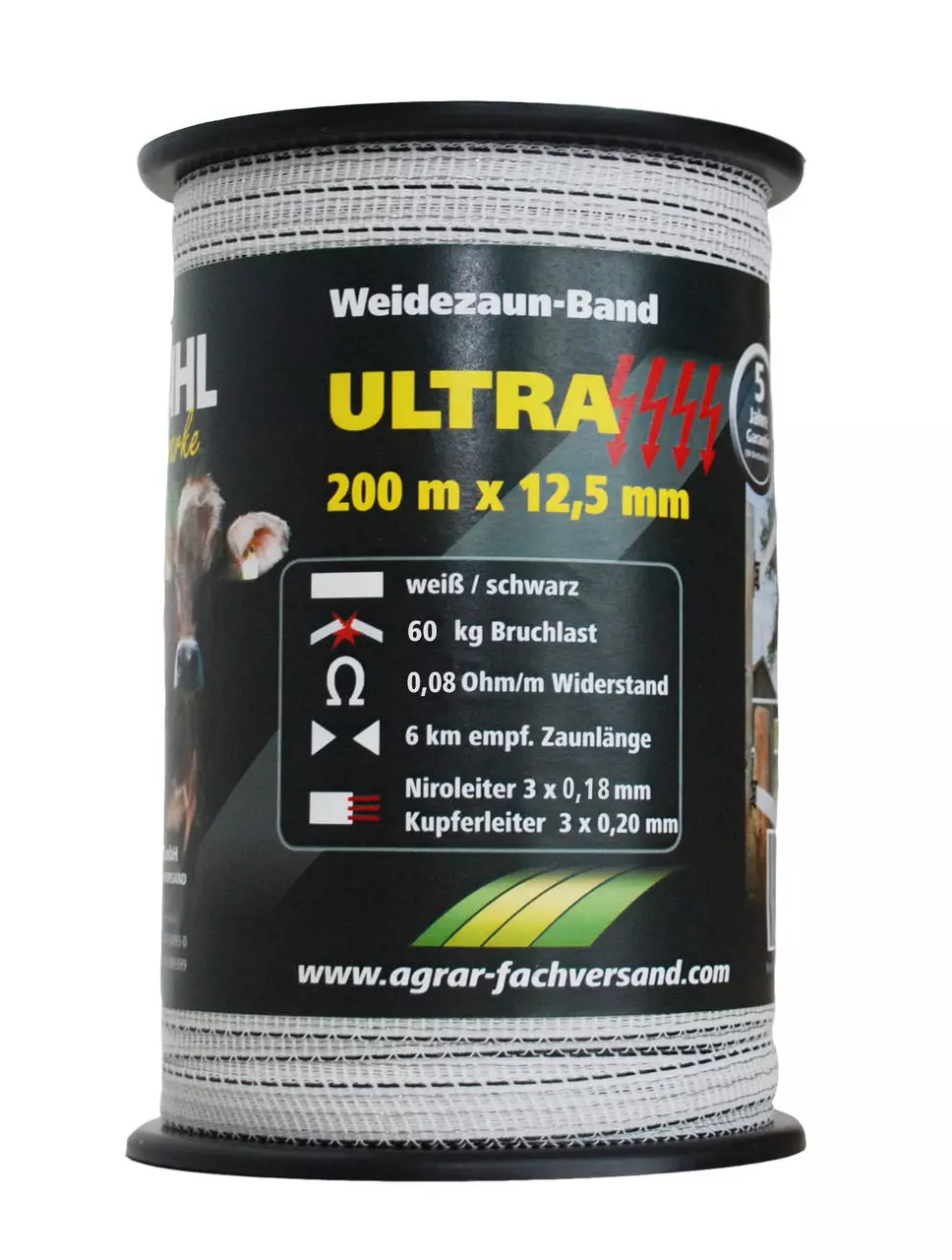WAHL-FENCE Weidezaunband - ULTRA - 12,5 mm / 200 m WAHL-FENCE Weidezaunband - ULTRA - 12,5 mm / 200 m