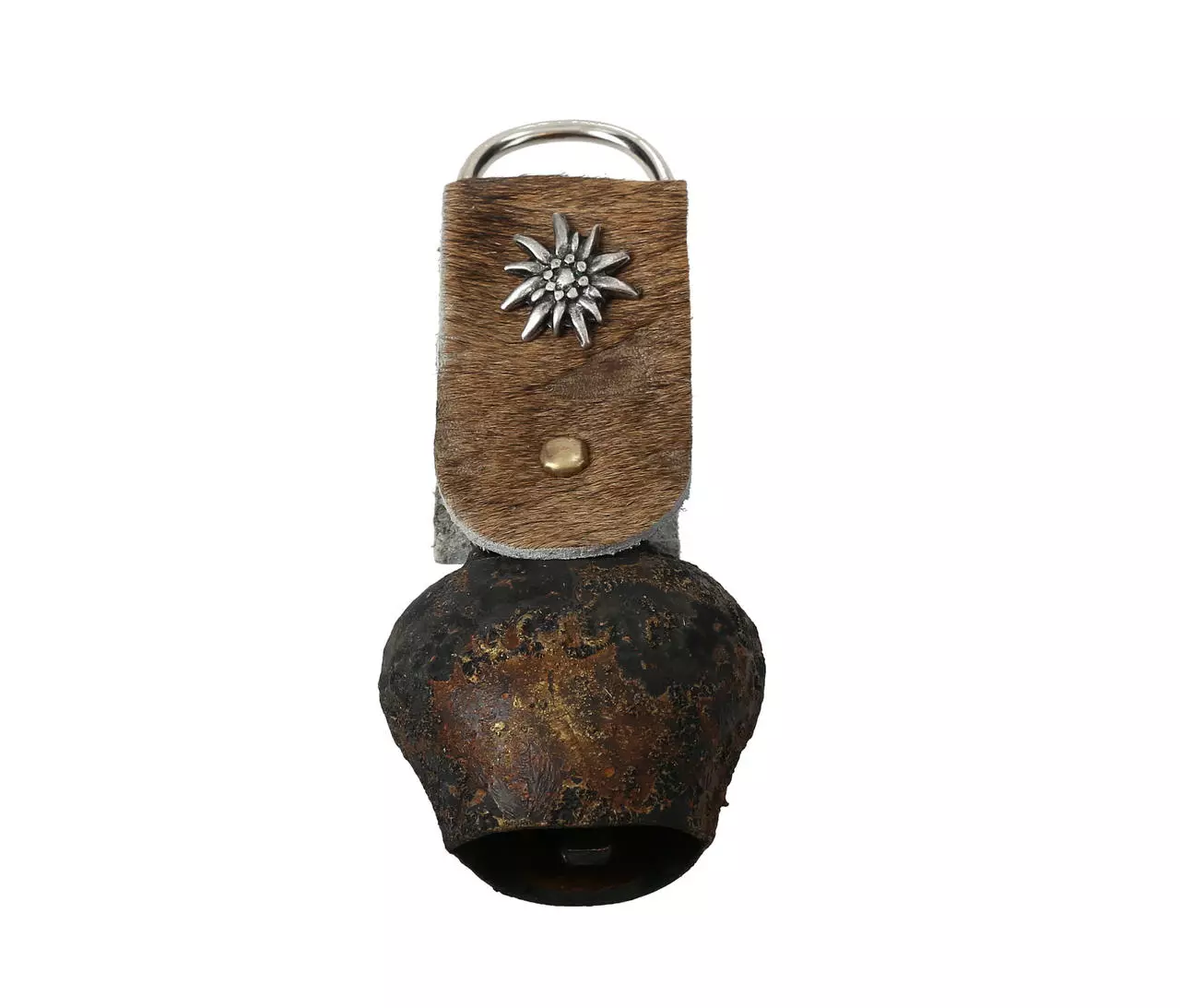 glockenschmiede STUBAI Souvenirschelle mit Fellband