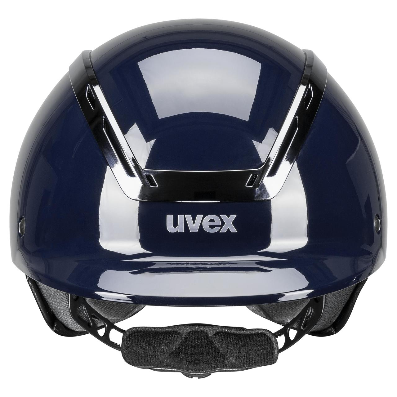 uvex Reithelm exxeed shiny chrome