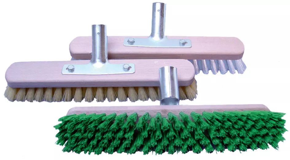 WAHL-Hausmarke Schrubber m. Haus - Poly, gelbe Borsten WAHL-Hausmarke Schrubber m. Haus - Poly, gelbe Borsten