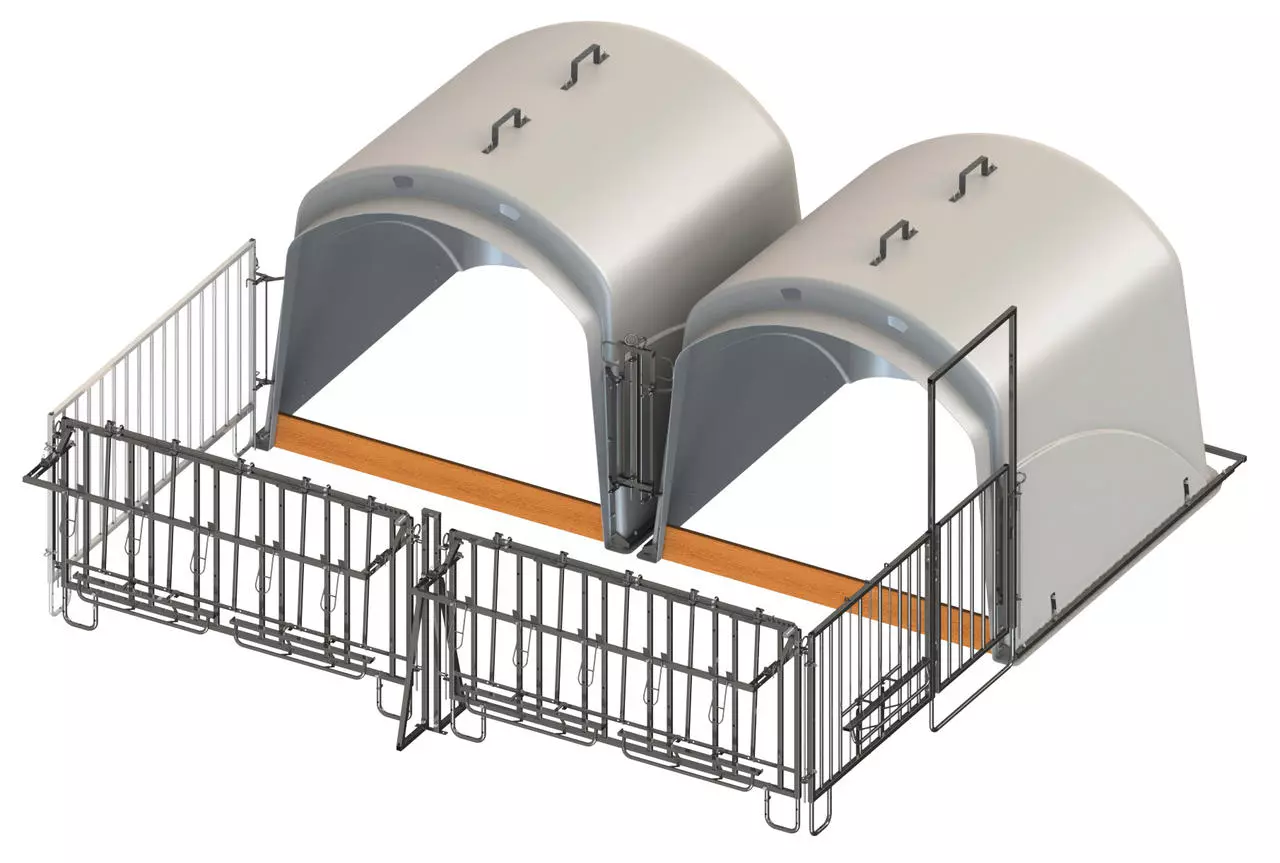 Kerbl CalfHouse Premium XL mit Umzäunung