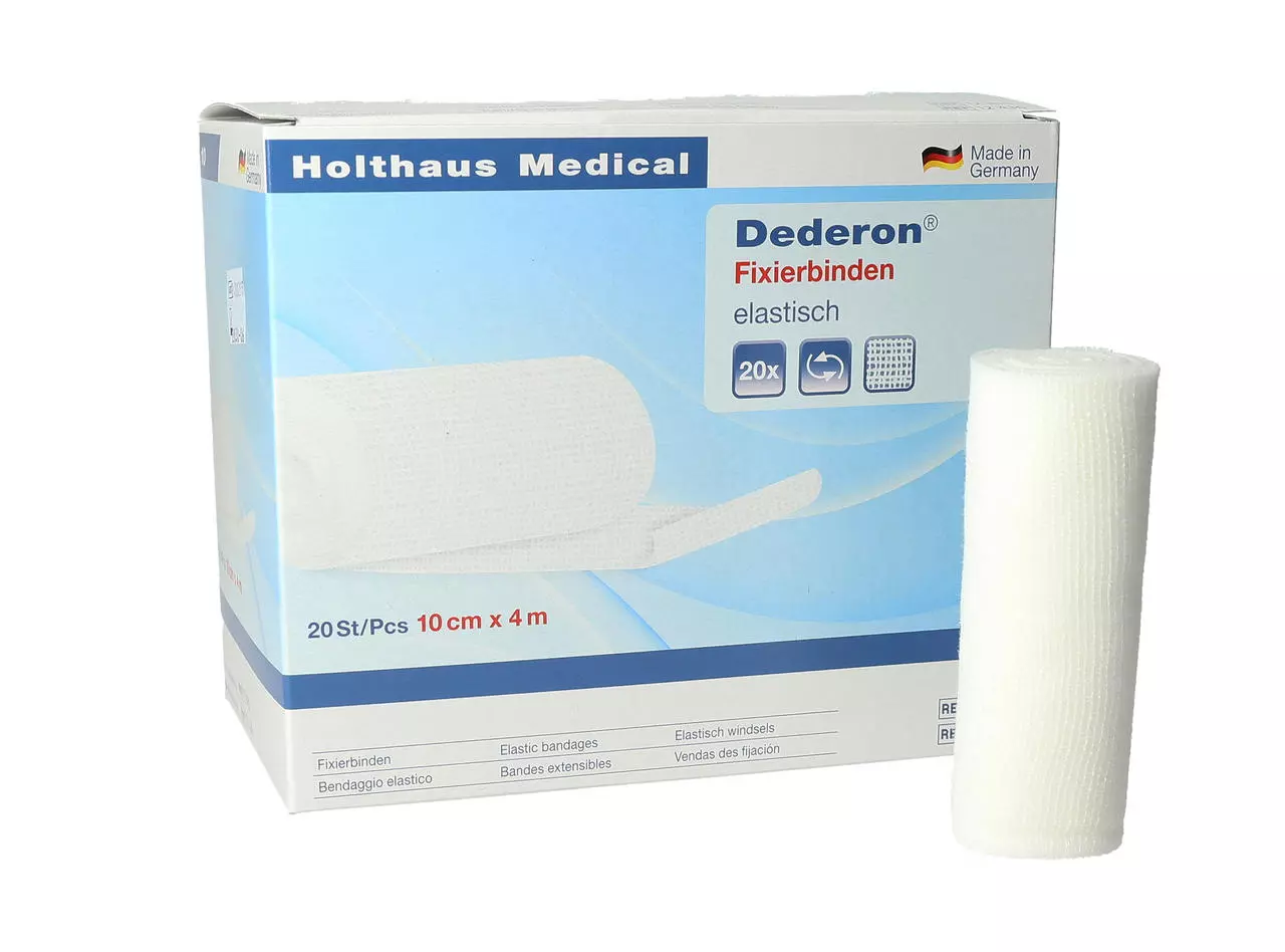 Holthaus DEDERON-Fixierbinde 10cm x 4m - 20 Stück Holthaus DEDERON-Fixierbinde 10cm x 4m - 20 Stück
