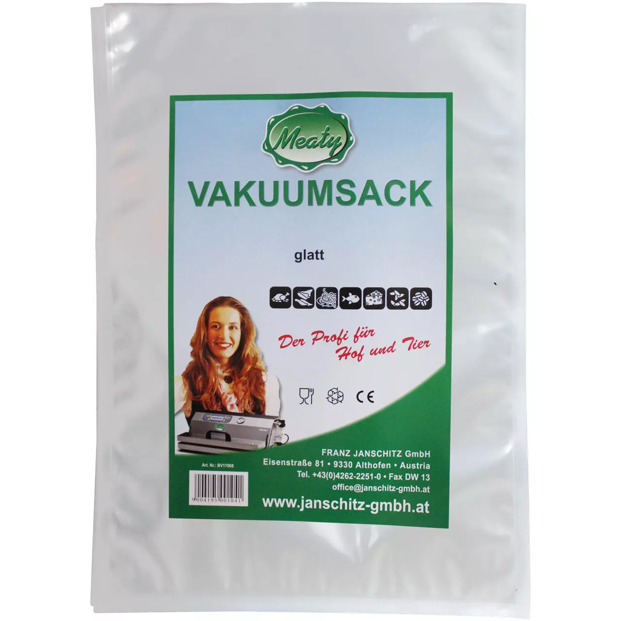 Meaty Vakuumsack glatt - 30 x 40 cm - 100 Stk. Meaty Vakuumsack glatt - 30 x 40 cm - 100 Stk.