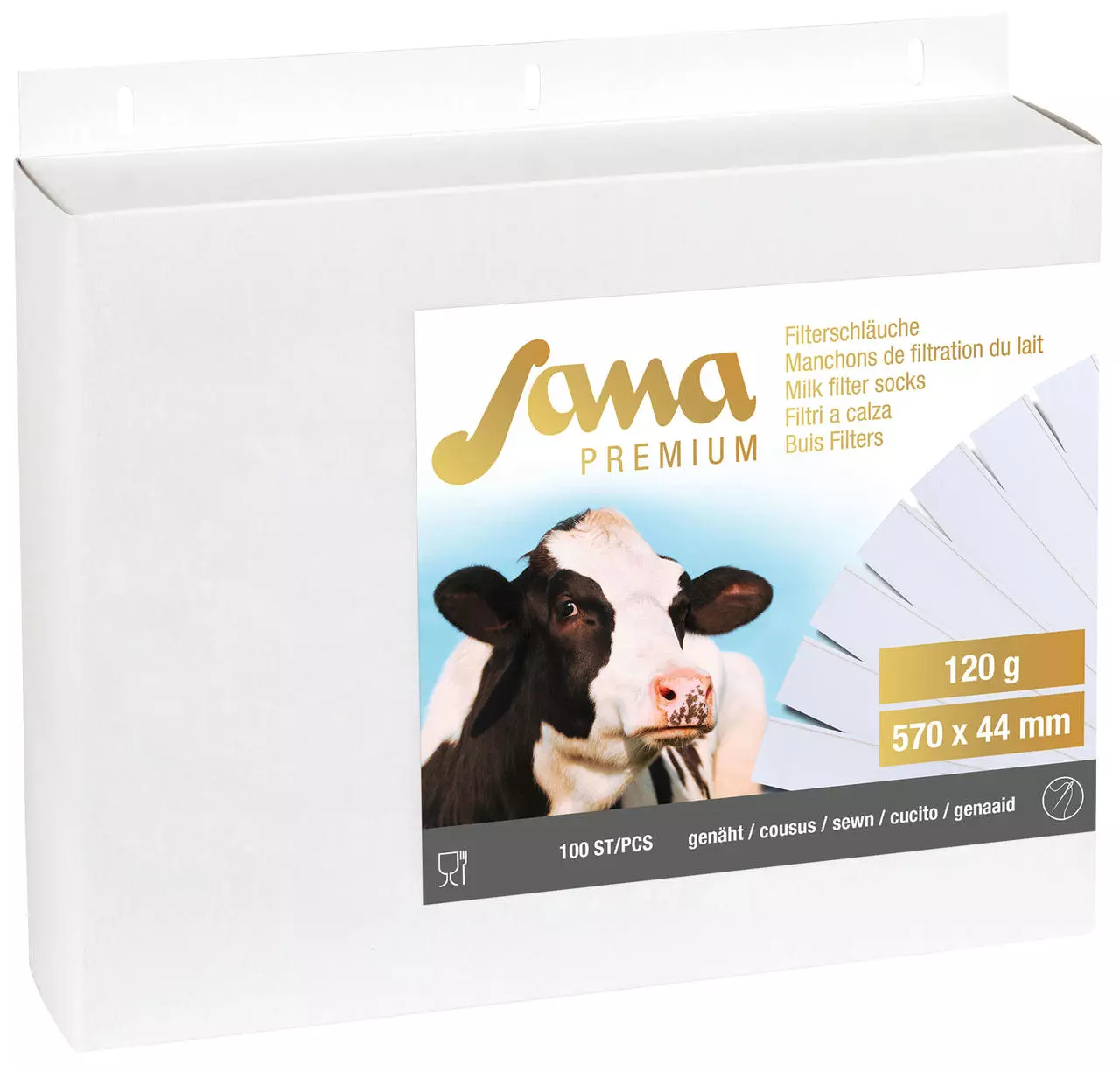 Sana Milchfilter Premium, genäht-250 St. Sana Milchfilter Premium, genäht-250 St.