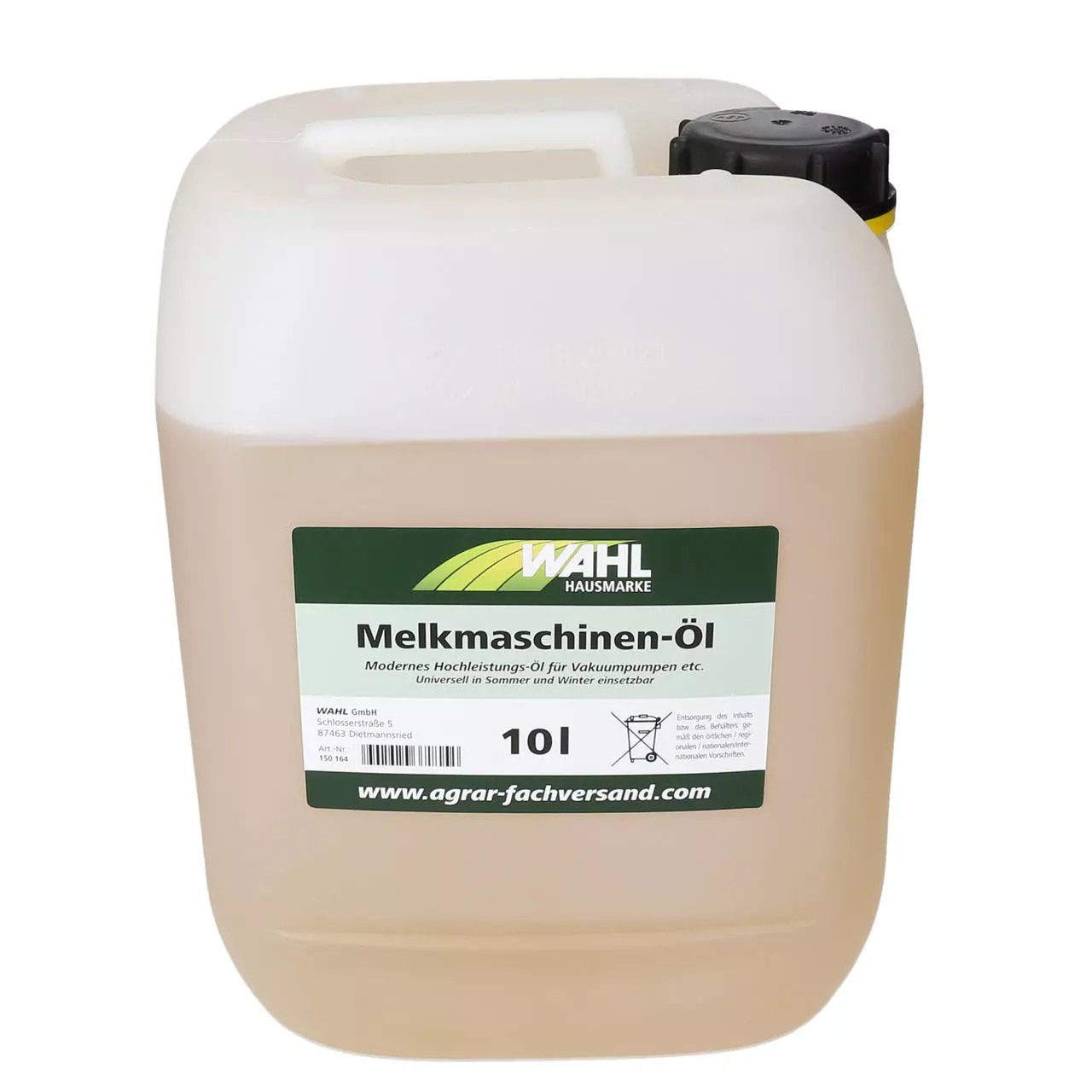 WAHL-Hausmarke Melkmaschinenöl 10 Liter WAHL-Hausmarke Melkmaschinenöl 10 Liter