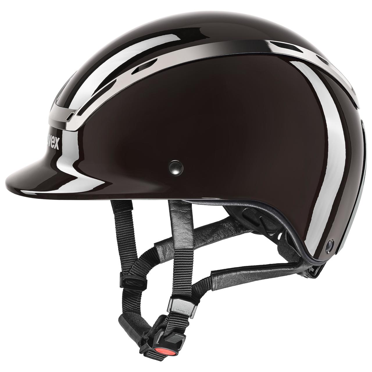 uvex Reithelm exxeed shiny chrome