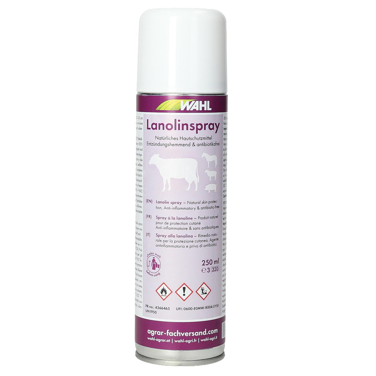 WAHL-Hausmarke Lanolin Spray - 250ml WAHL-Hausmarke Lanolin Spray - 250ml