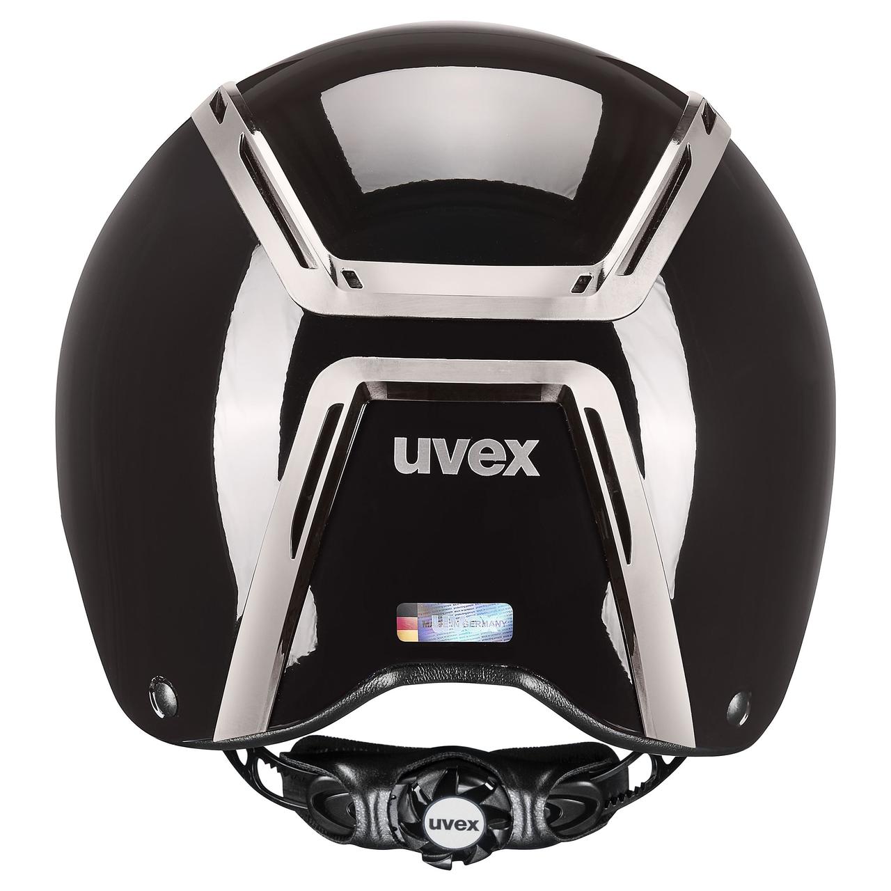 uvex Reithelm exxeed shiny chrome