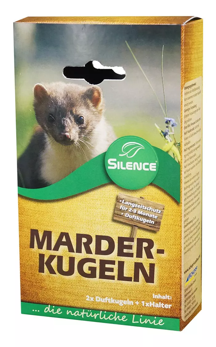 Marder Kugeln (2 Duftkugeln + Halter) Marder Kugeln (2 Duftkugeln + Halter)