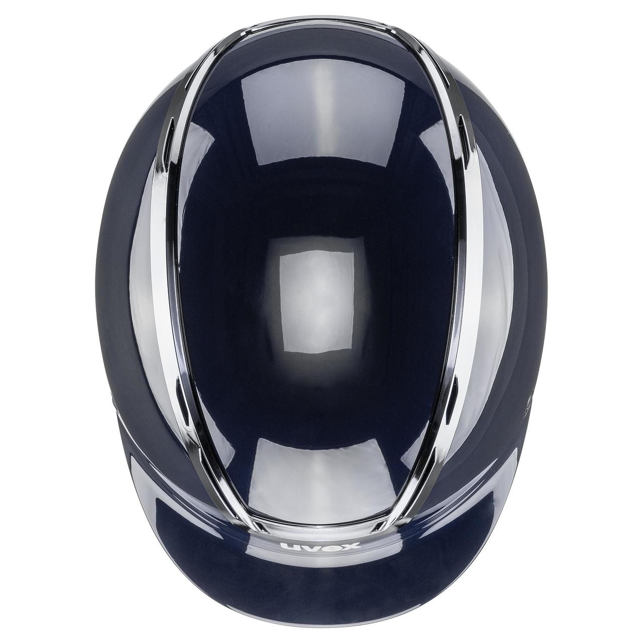 uvex Reithelm exxeed shiny chrome