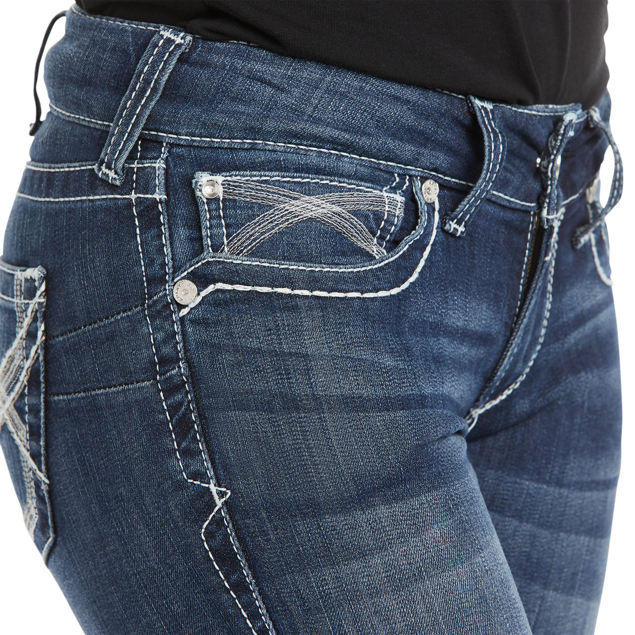 ARIAT R.E.A.L. Mid Rise Stretch Ivy Stachable
