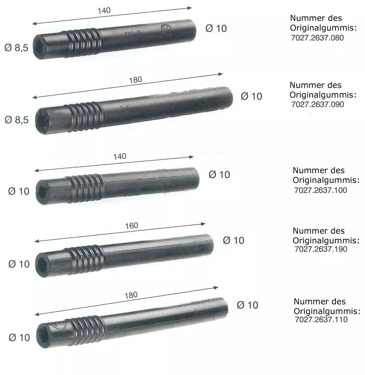 Milchschlauch Gummi, 160mm x 10/10/4mm Milchschlauch Gummi, 160mm x 10/10/4mm