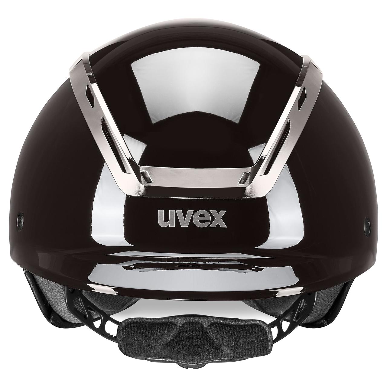uvex Reithelm exxeed shiny chrome