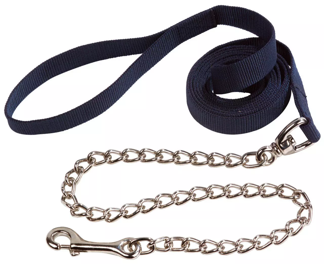 Nylonführleine mit 50cm Kette Nylonführleine mit 50cm Kette