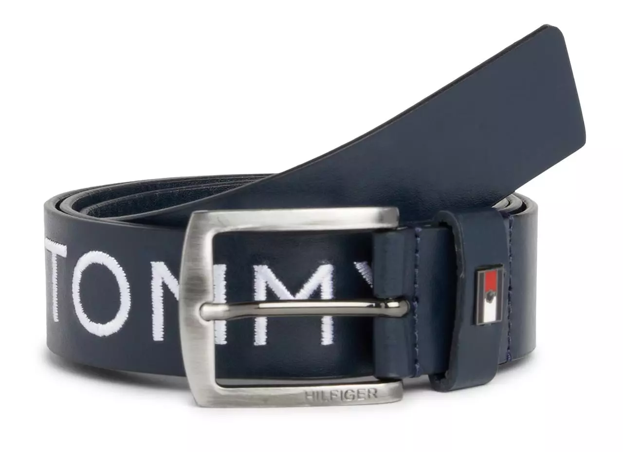 Tommy Hilfiger Palermo Bestickter Kunstleder Gürtel Tommy Hilfiger Palermo Bestickter Kunstleder Gürtel
