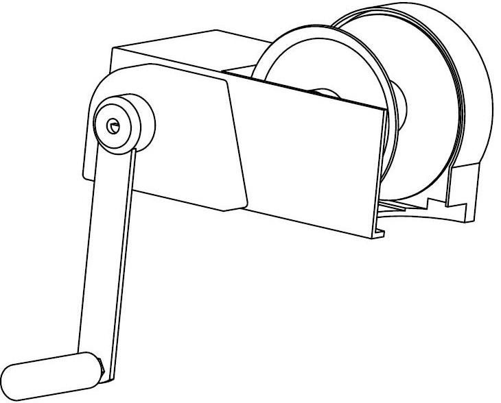 Rosensteiner Hinterfußwinde 950kg, Handbetrieb Rosensteiner Hinterfußwinde 950kg, Handbetrieb
