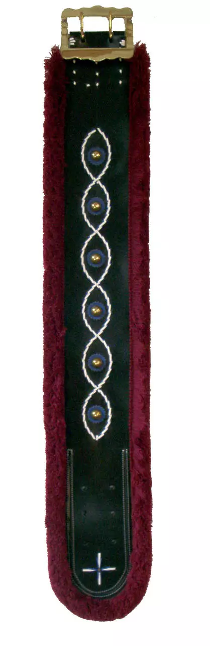 Fransenriemen 12x115cm Rautenmuster groß Fransenriemen 12x115cm Rautenmuster groß