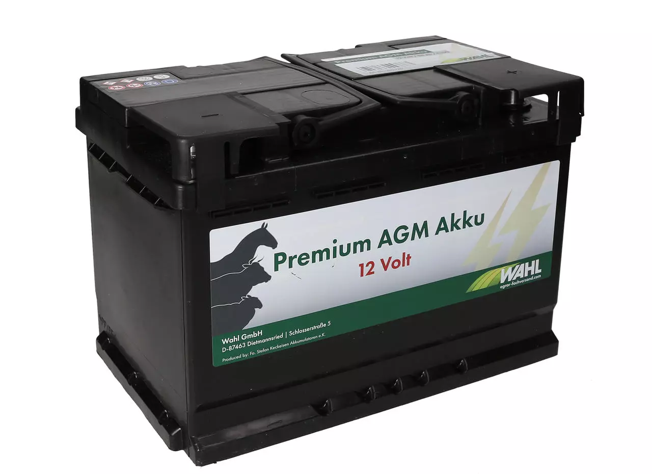 WAHL-FENCE 12 Volt Premium AGM Akku - 12 V, 88 Ah