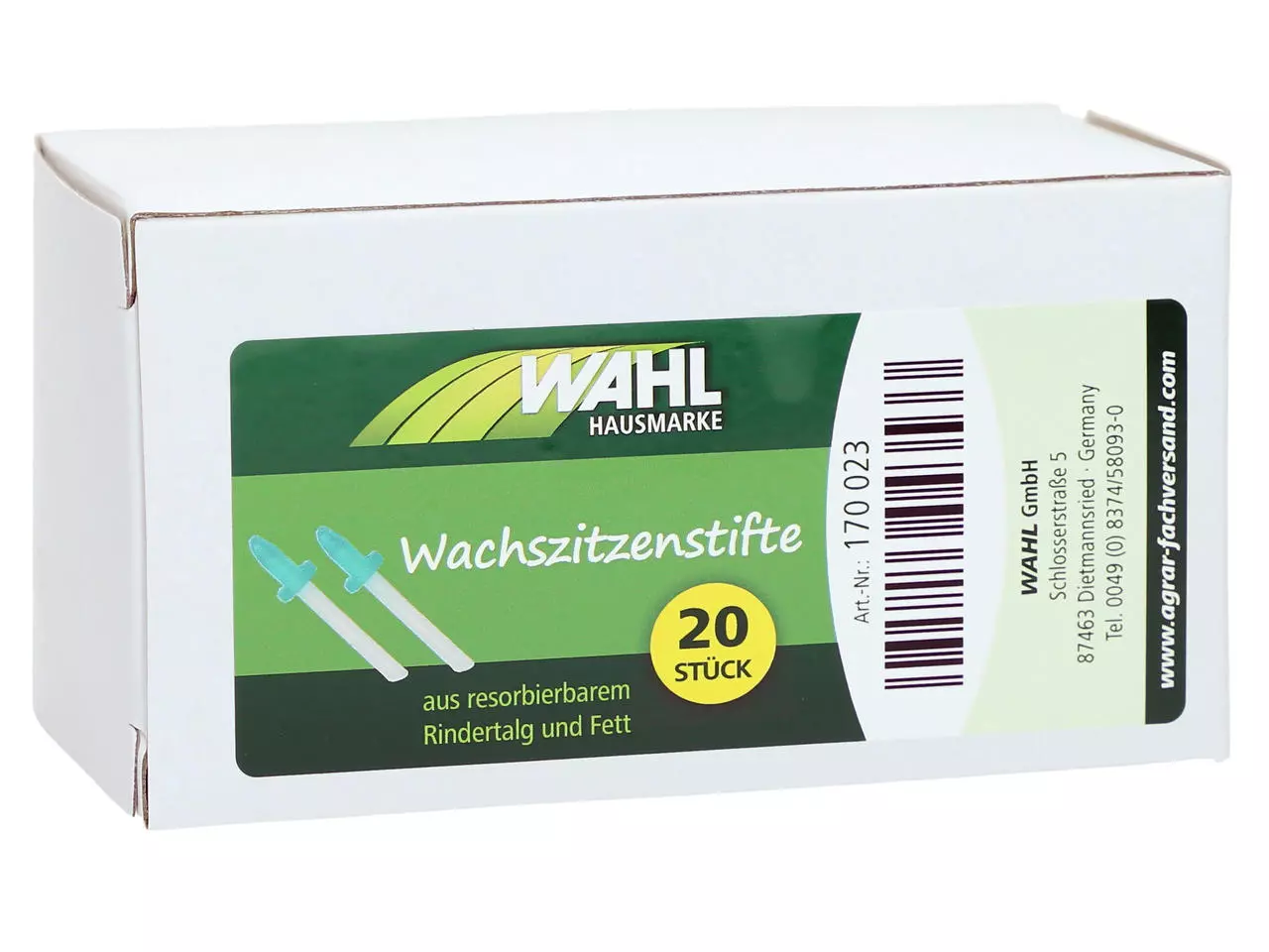 WAHL-Hausmarke Wachszitzenstifte, 20 Stück WAHL-Hausmarke Wachszitzenstifte, 20 Stück