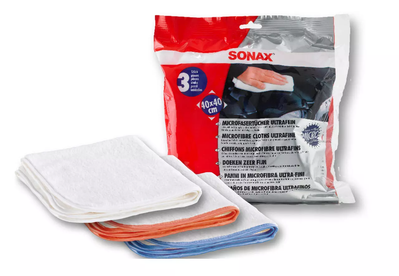 Sonax Microfaser Tuch ultrafein, 3 Stück Sonax Microfaser Tuch ultrafein, 3 Stück