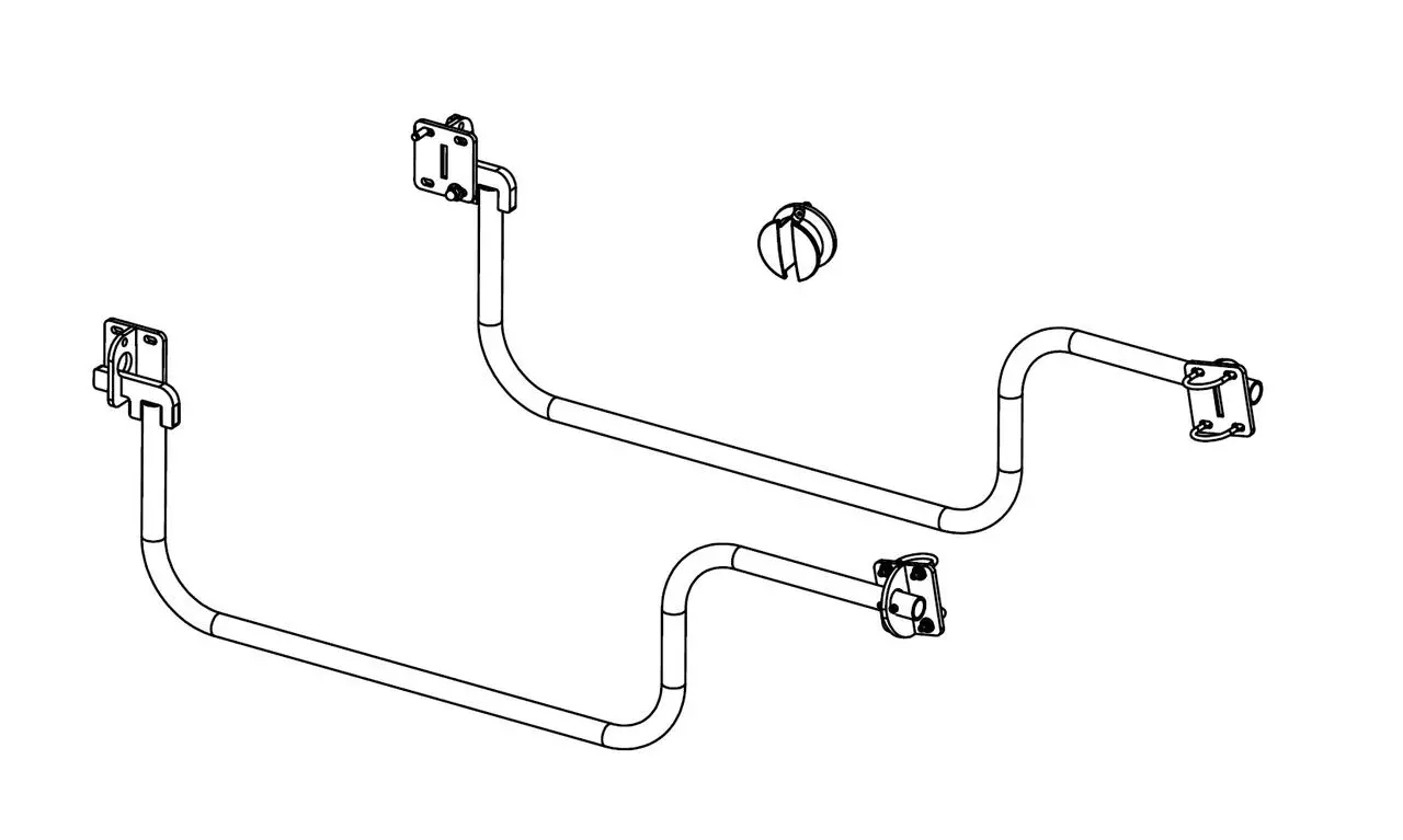 Rosensteiner Absperrbügel, links und rechts Rosensteiner Absperrbügel, links und rechts