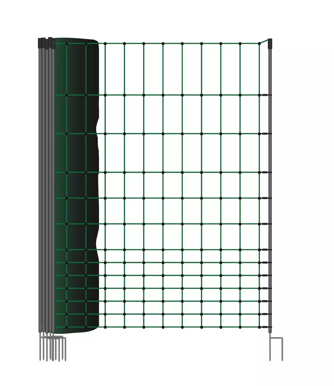 WAHL-FENCE Hühnerzaun 110 cm / 50 m Doppelspitze WAHL-FENCE Hühnerzaun 110 cm / 50 m Doppelspitze
