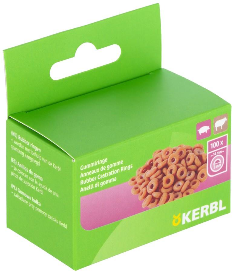 Kerbl Kupiergummiringe, 100 Stück