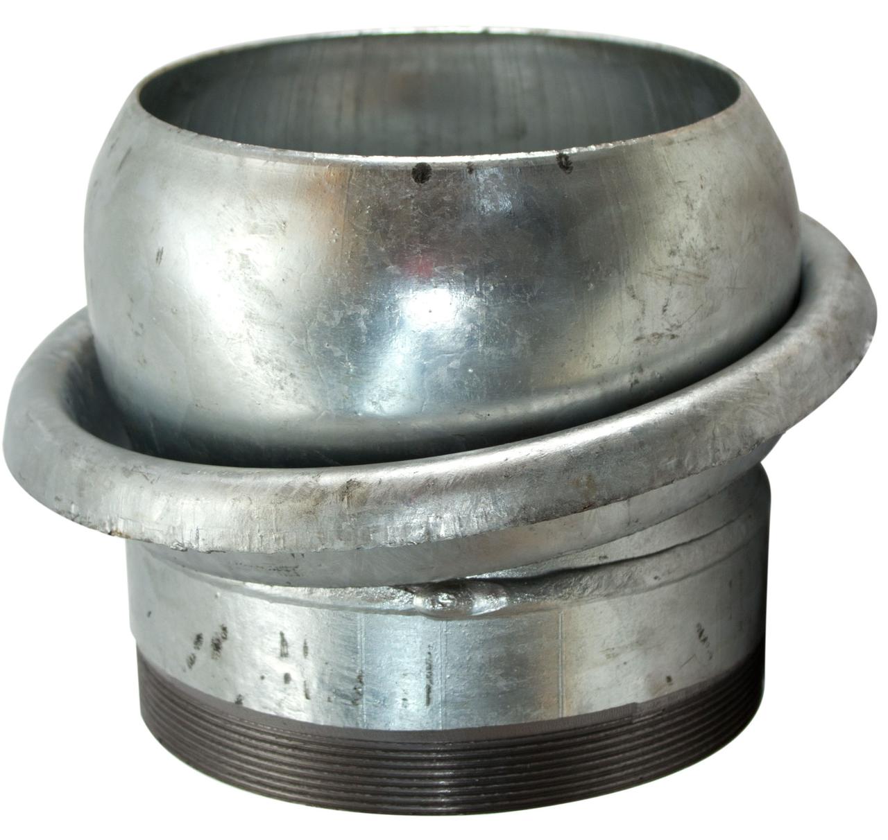 M-Kupplung verzinkt, NW 120mm, mit 5'' M-Kupplung verzinkt, NW 120mm, mit 5''
