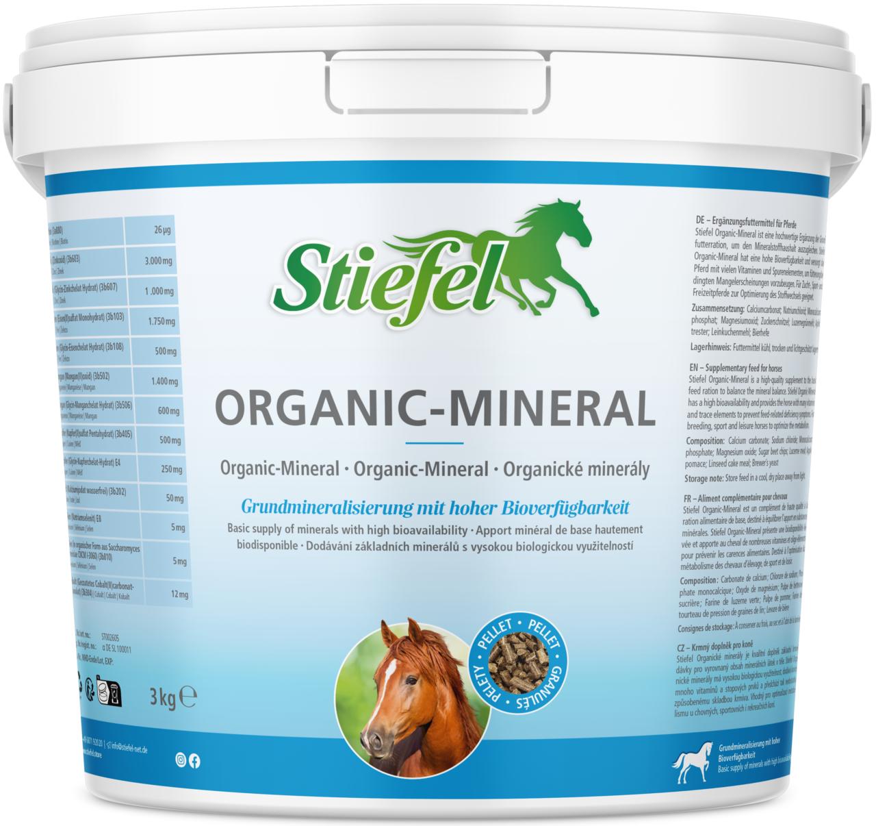 Stiefel Mineralfutter Organic-Mineral 3 kg Stiefel Mineralfutter Organic-Mineral 3 kg