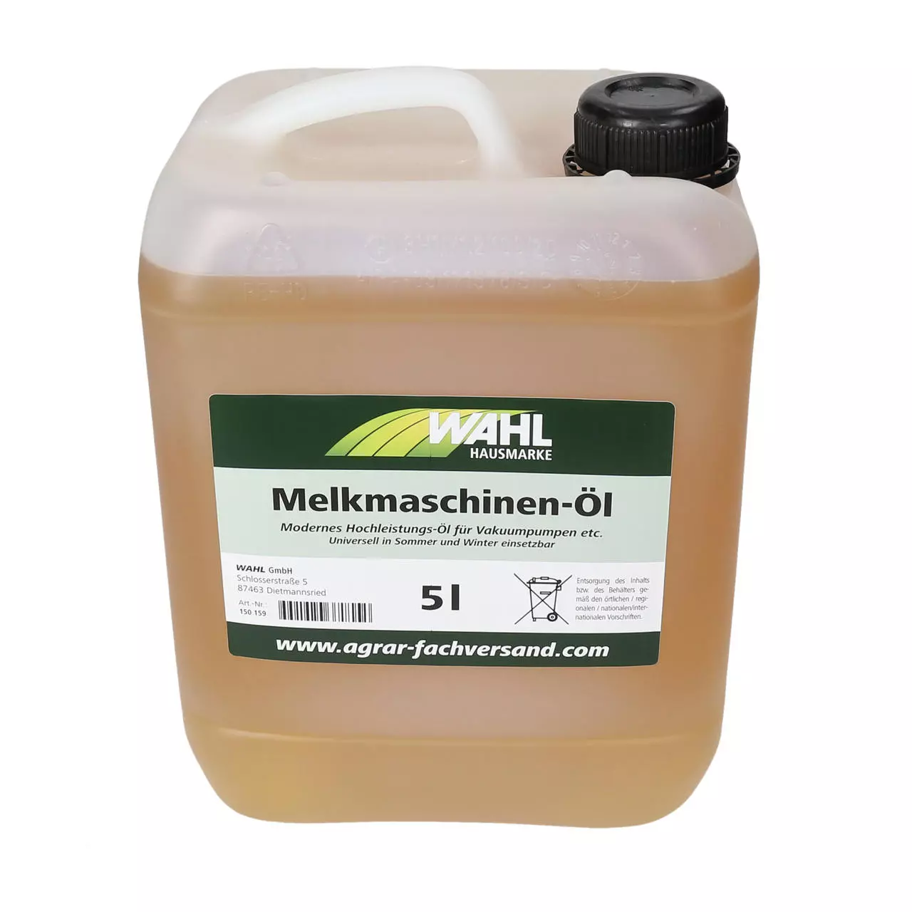 WAHL-Hausmarke Melkmaschinenöl 5 Liter WAHL-Hausmarke Melkmaschinenöl 5 Liter