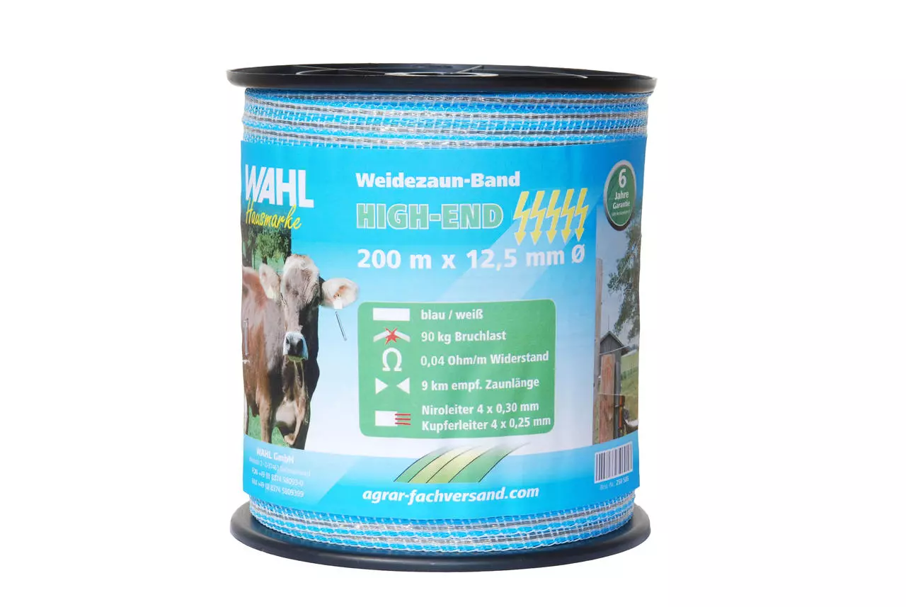 WAHL-FENCE Weidezaunband - HIGH END - 12,5mm / 200m WAHL-FENCE Weidezaunband - HIGH END - 12,5mm / 200m