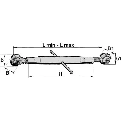 Gewindeoberlenker Kat.2 - M36x3