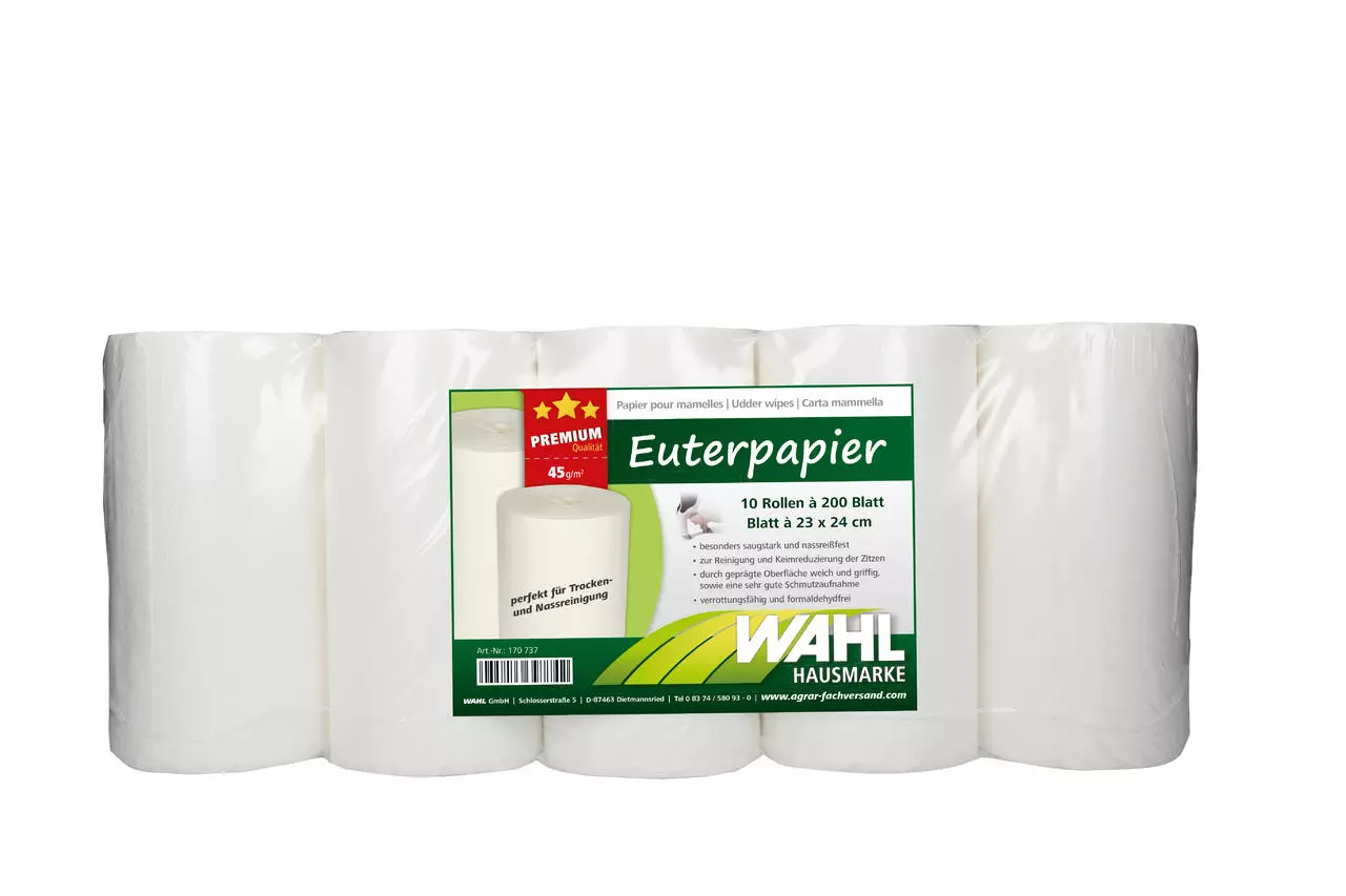 WAHL-Hausmarke Euterpapier Premium - 45 g/m² Sack WAHL-Hausmarke Euterpapier Premium - 45 g/m² Sack