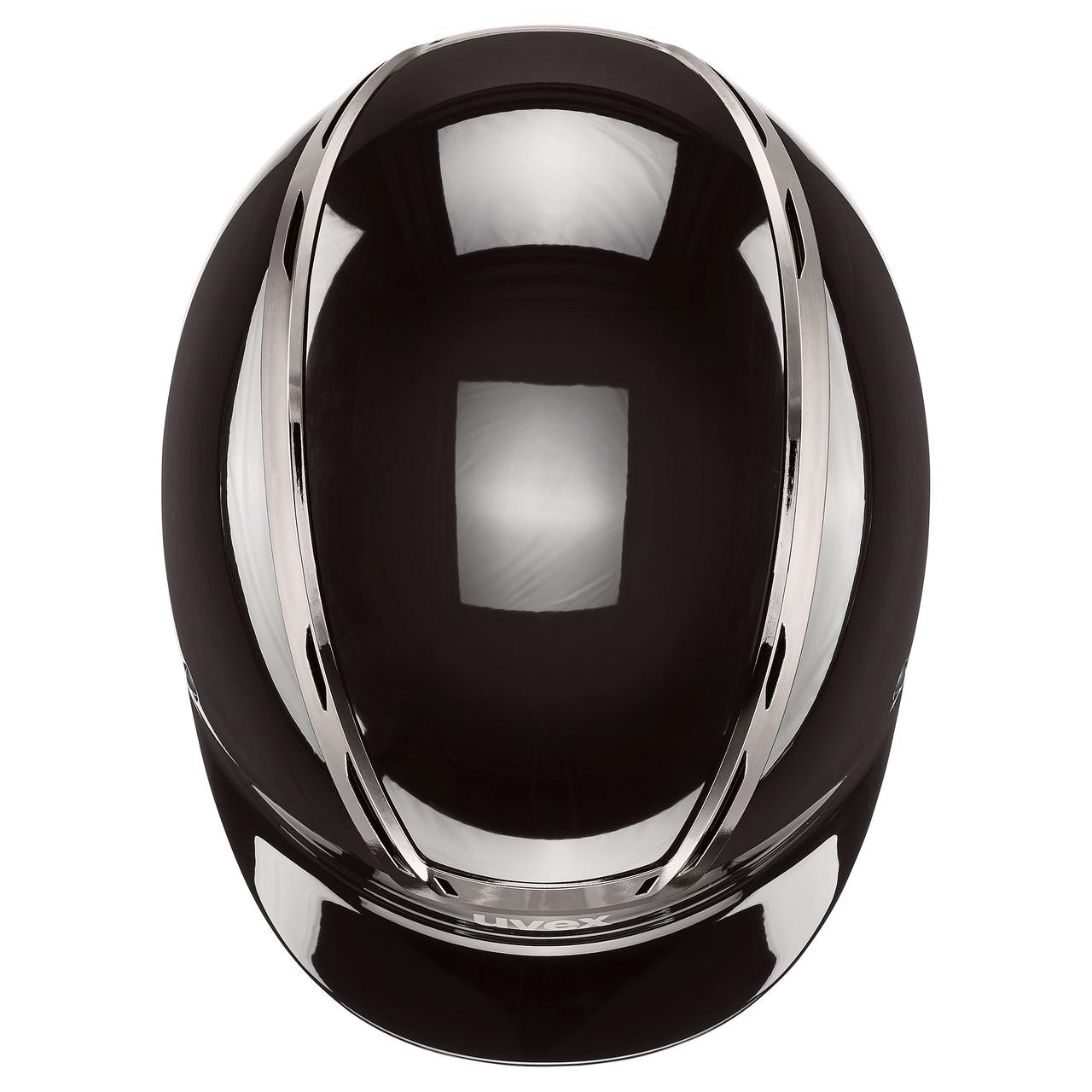 uvex Reithelm exxeed shiny chrome