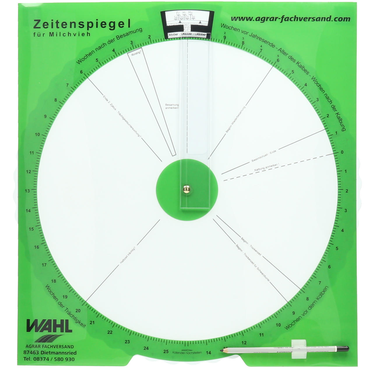 WAHL-Hausmarke Zeitenspiegel 46x46 cm