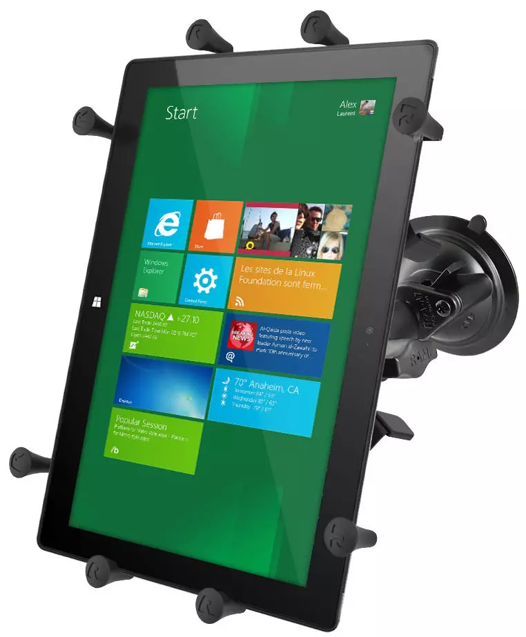 RAM-Mounts Saugfußhalterung für 12 Zoll Tablets RAM-Mounts Saugfußhalterung für 12 Zoll Tablets