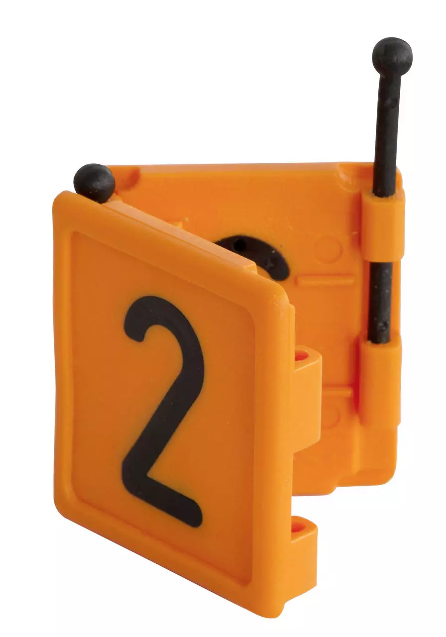 Kerbl Halsbandnummer DUO, 1-stellig, 6er Pack