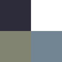 dusty olive-white-navy-steel blue