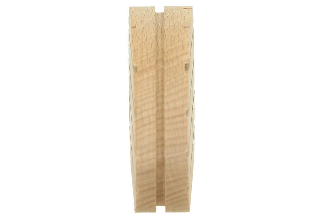 WAHL-Hausmarke Holzklotz - 110 mm - abgeschrägt