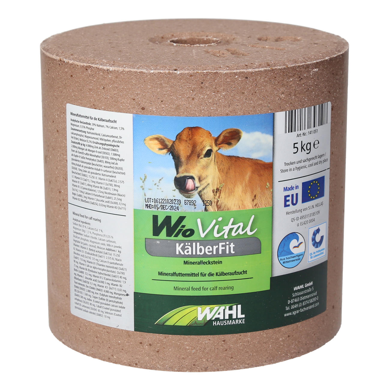 WAHL-Hausmarke WioVital KälberFit Leckstein SET 4×5 kg