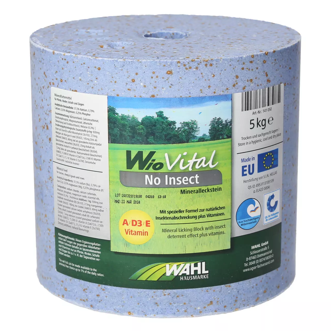 WAHL-Hausmarke WioVital No Insect Leckstein SET 4×5 kg WAHL-Hausmarke WioVital No Insect Leckstein SET 4×5 kg