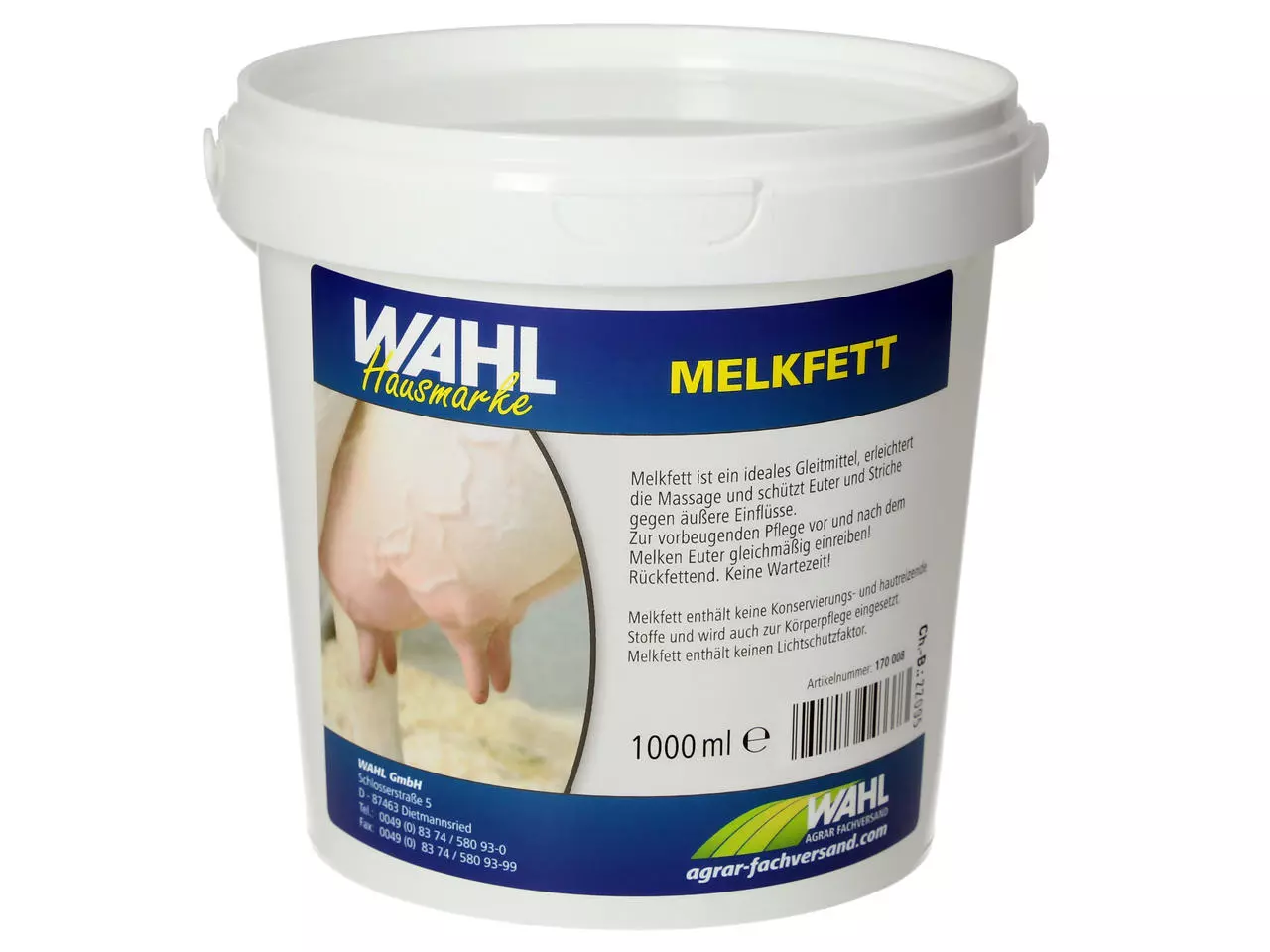 WAHL-Hausmarke Melkfett weiß - WAHL-Hausmarke Melkfett weiß -
