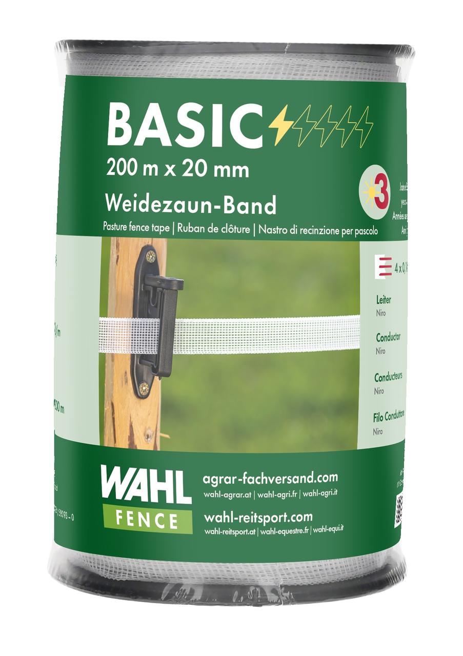 WAHL-FENCE Weidezaunband - BASIC - 20 mm / 200 m