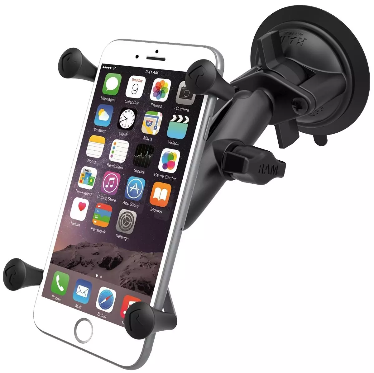 RAM-Mounts Saugfußhalterung für große Smartphones RAM-Mounts Saugfußhalterung für große Smartphones