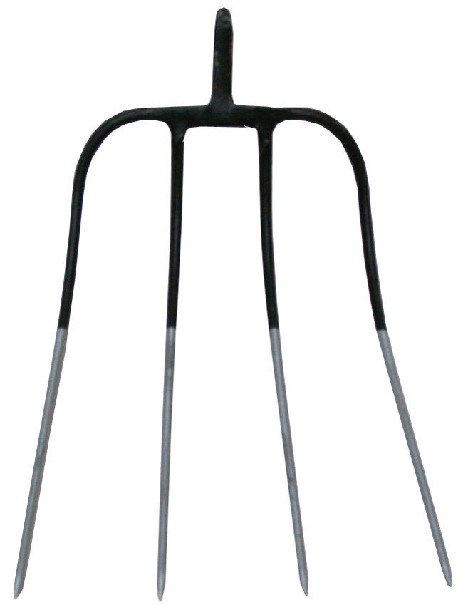 eine Dunggabel Forke-Gabel mit 5  Zinken 31 cm x 24 cm ohne Stiel 