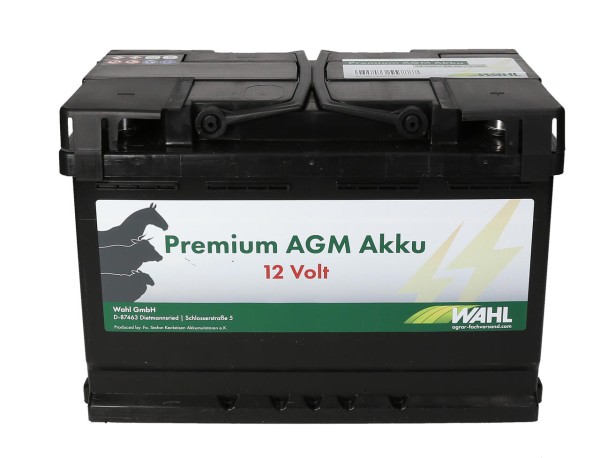 12 Volt Premium AGM Akku - 12 V, 88 Ah