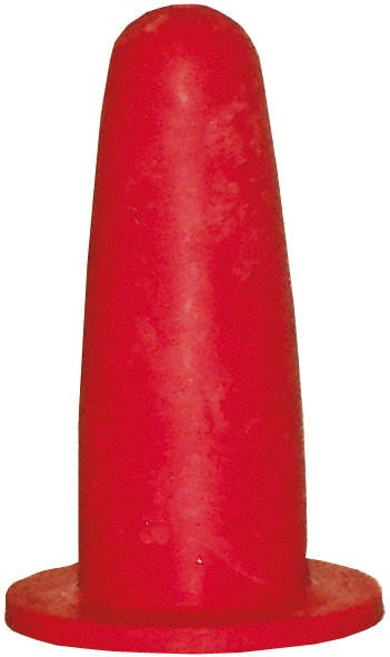 Kälberzapfen CARLS - rot, mit Loch