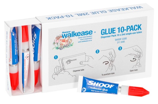 Shoof Ersatzkleber für Walkease, 10 × 2 ml Shoof Ersatzkleber für Walkease, 10 × 2 ml