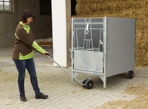 Fahrvorrichtung für Kälberboxen Kerbl